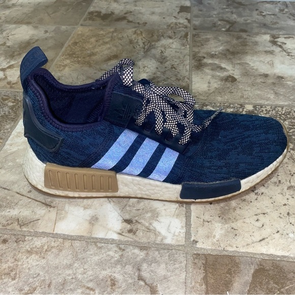 adidas Navy and Tan NMD Sneakers - Picture 11 of 15